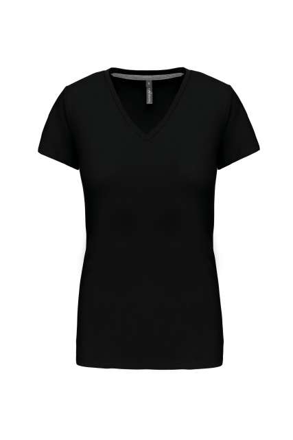 Kariban Ladies' Short-Sleeved V-Neck T-Shirt