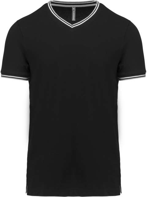 Kariban Men's Piqué Knit V-Neck T-Shirt