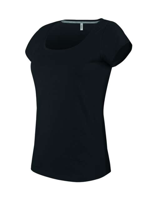 Kariban Ladies’ Boat Neck Short-Sleeved T-Shirt