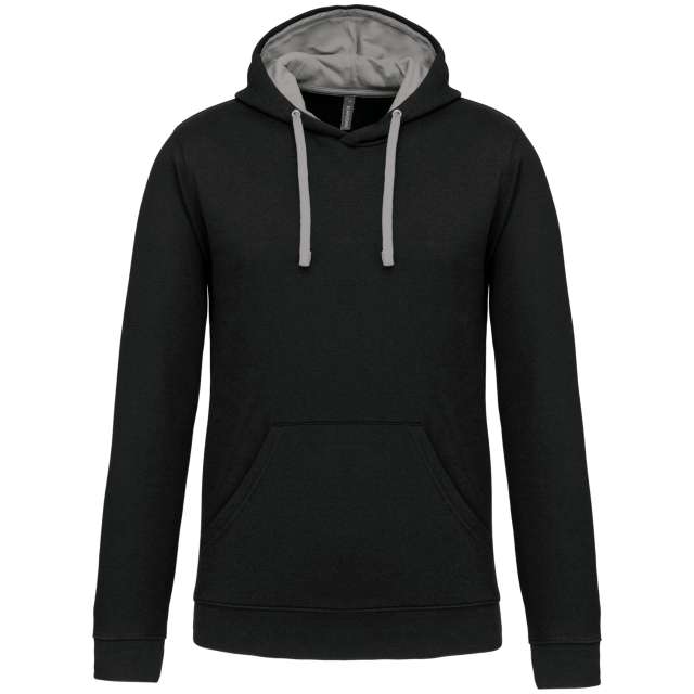 Kariban Men's Contrast Hooded Sweatshirt