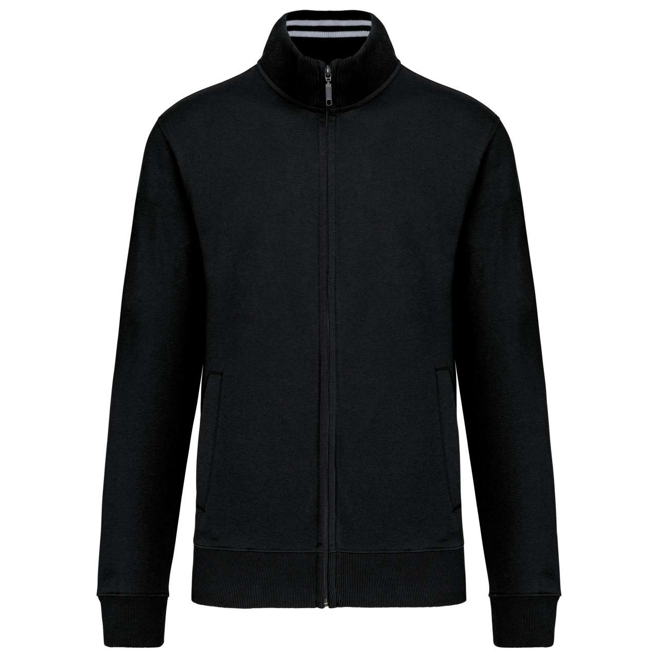 Kariban Men's Full Zip Sweat Jacket – Black