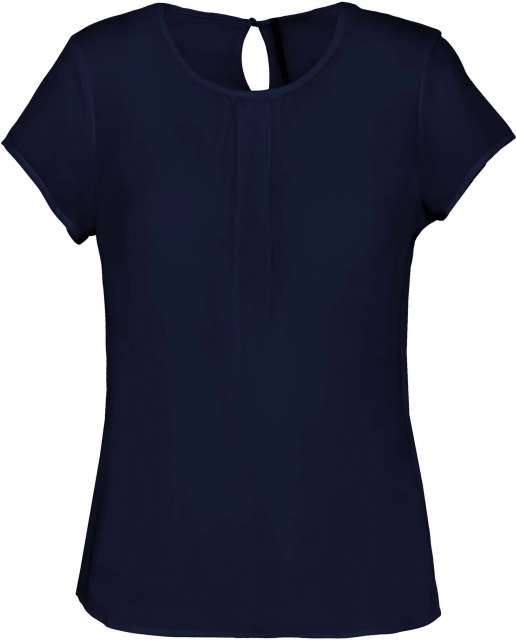 Kariban Ladies' Short-Sleeved Crepe Blouse