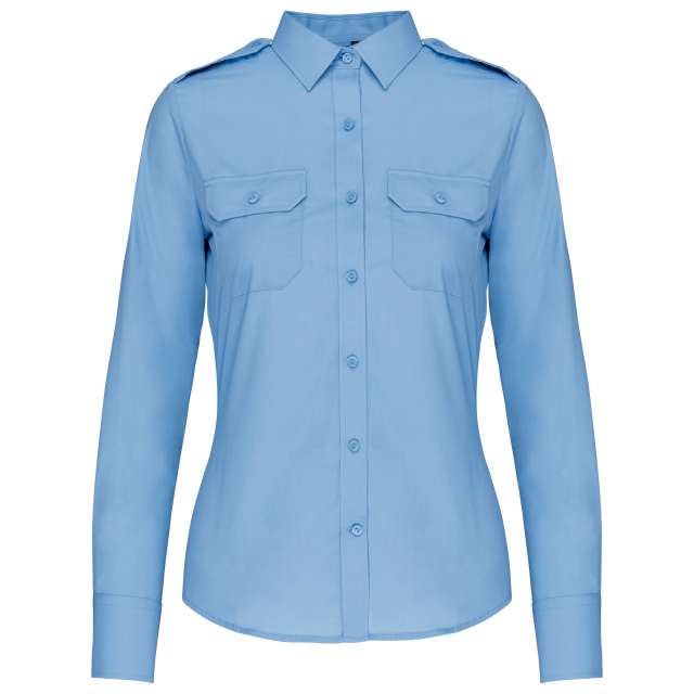 Kariban Ladies’ Long-Sleeved Pilot Shirt