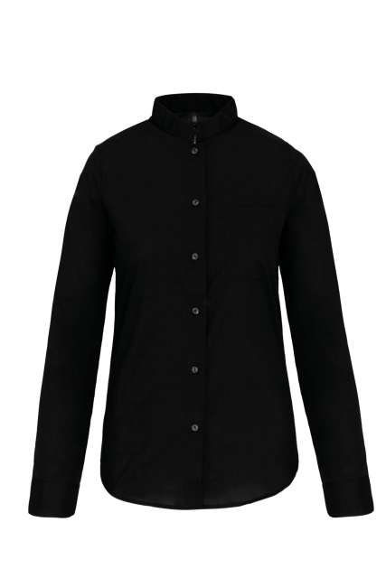 Kariban Ladies' Long-Sleeved Mandarin Collar Shirt
