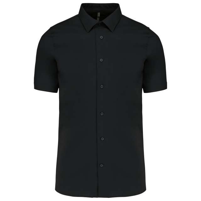 Kariban Short-Sleeved Cotton/Elastane Shirt