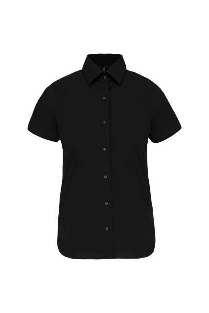 Kariban Ladies' Short-Sleeved Cotton/Elastane Shirt