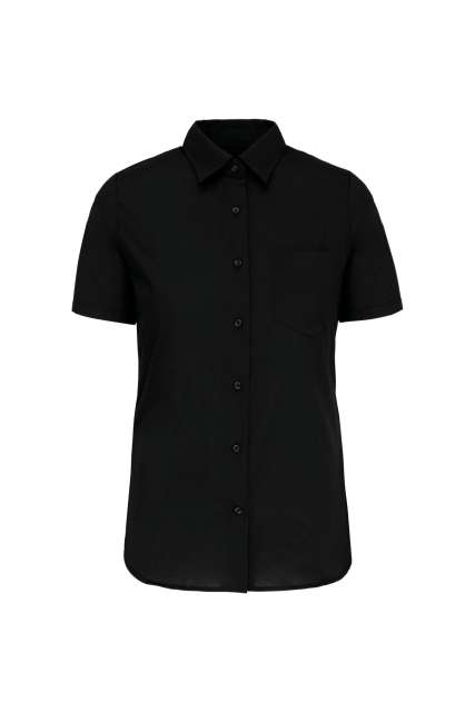 Kariban Ladies' Short-Sleeved Cotton Poplin Shirt