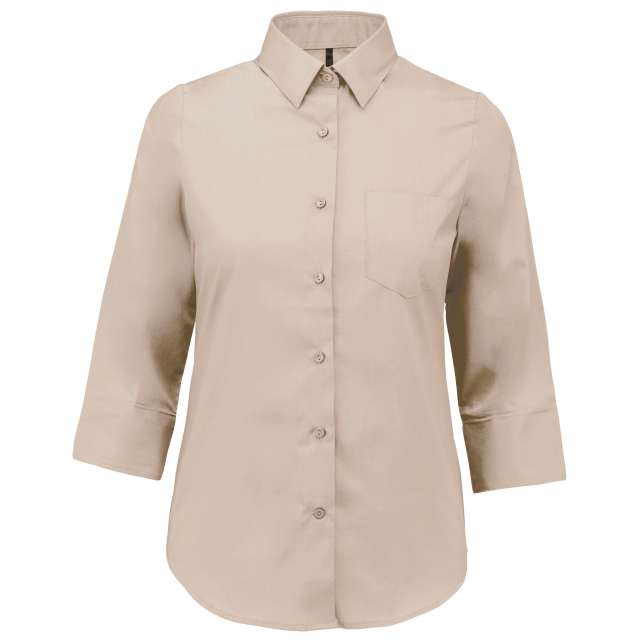 Kariban Ladies' 3/4 Sleeved Shirt