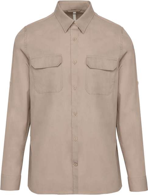 Kariban Men's Long-Sleeved Safari Shirt