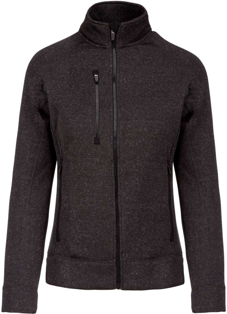Kariban Ladies' Full Zip Heather Jacket – Dark Grey Melange