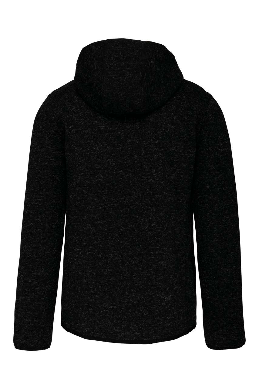 Proact Men's Heather Hooded Jacket – Dark Grey Melange