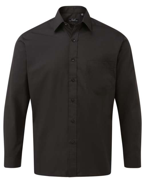 Premier Men's Long Sleeve Poplin Shirt