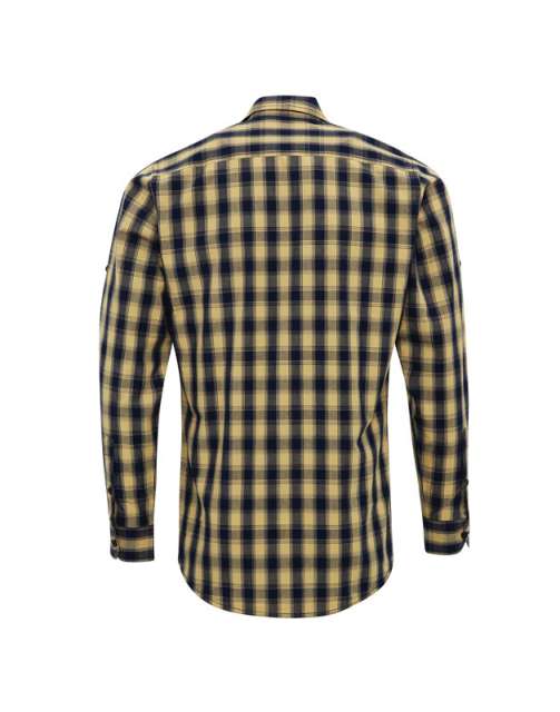 Premier 'mulligan' Check - Men's Long Sleeve Cotton Shirt