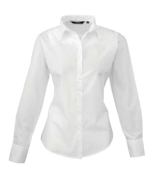 Premier Women's Long Sleeve Poplin Blouse