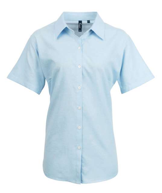 Premier Women's Short Sleeve Signature Oxford Blouse