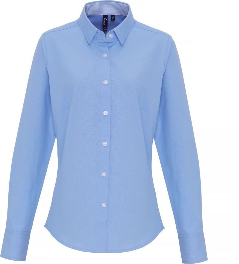Premier Women's Cotton Rich Oxford Stripes Shirt