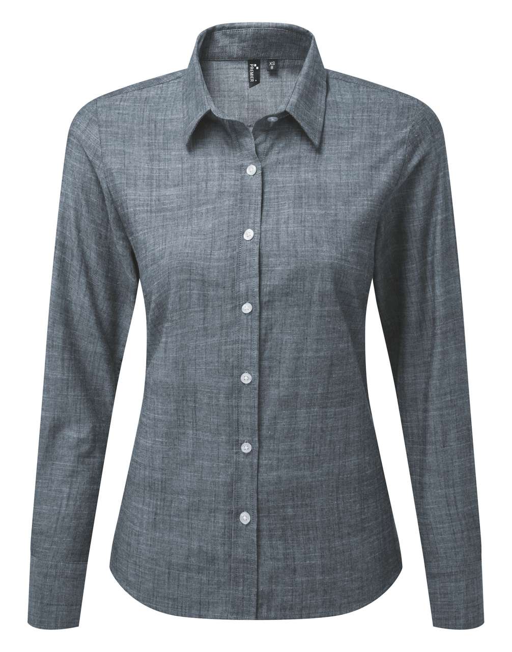 Premier Chambray-Bluse – Indigo