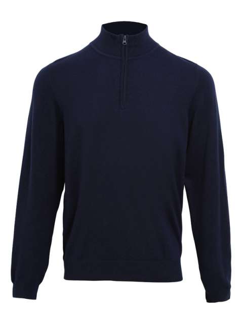 Premier Men's Quarter-Zip Knitted Sweater
