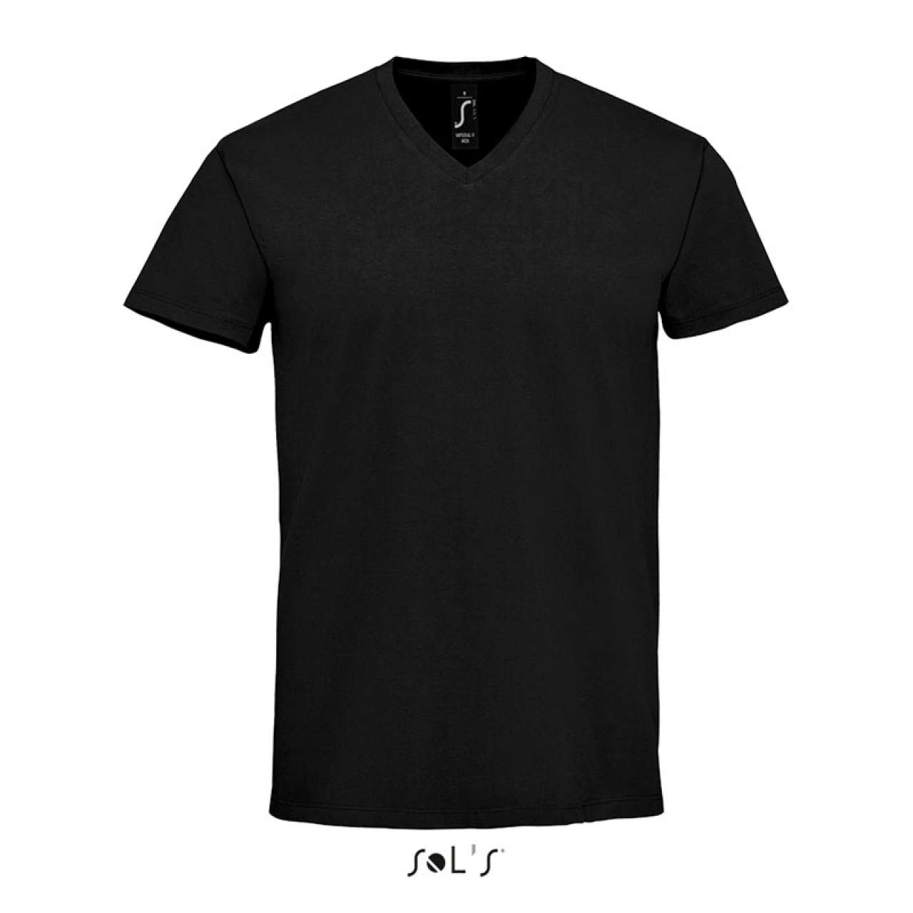 Sol's Imperial V Men - V-Neck T-Shirt – Deep Black