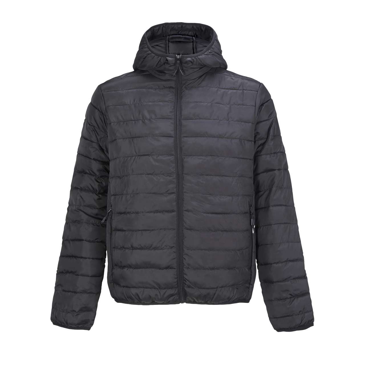 Sol's Stream Hooded Men - Lightweight Hooded Padded Jacket – Black