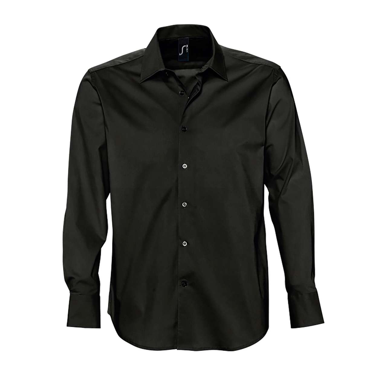 Sol's Brighton - Long Sleeve Stretch Men's Shirt – Black