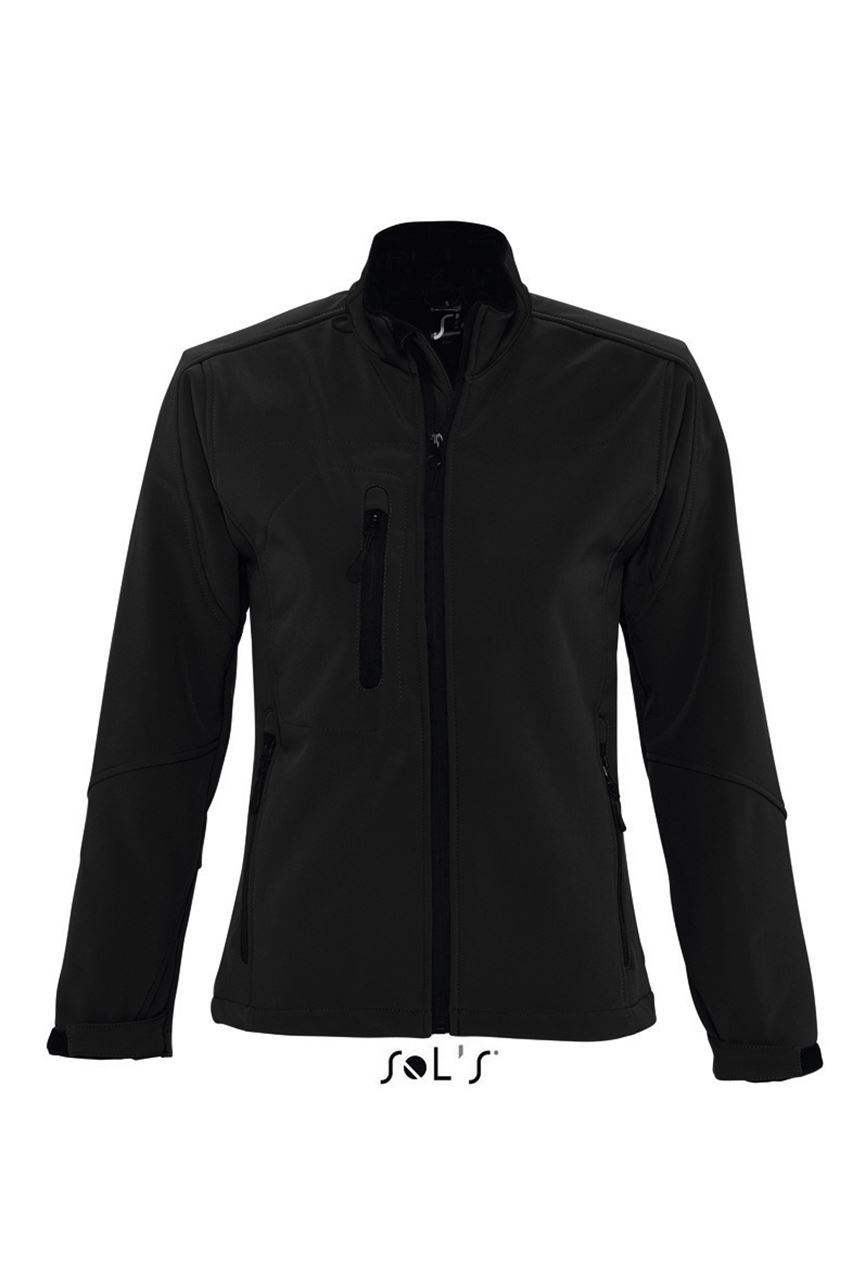Sol's Roxy - Women's Softshell Zipped Jacket – Black