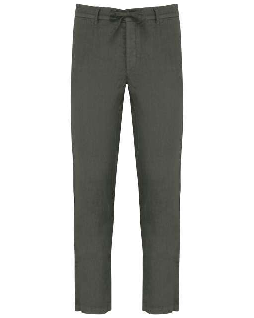 Spasso Eco-Friendly Men's Linen Washed Effect Trousers