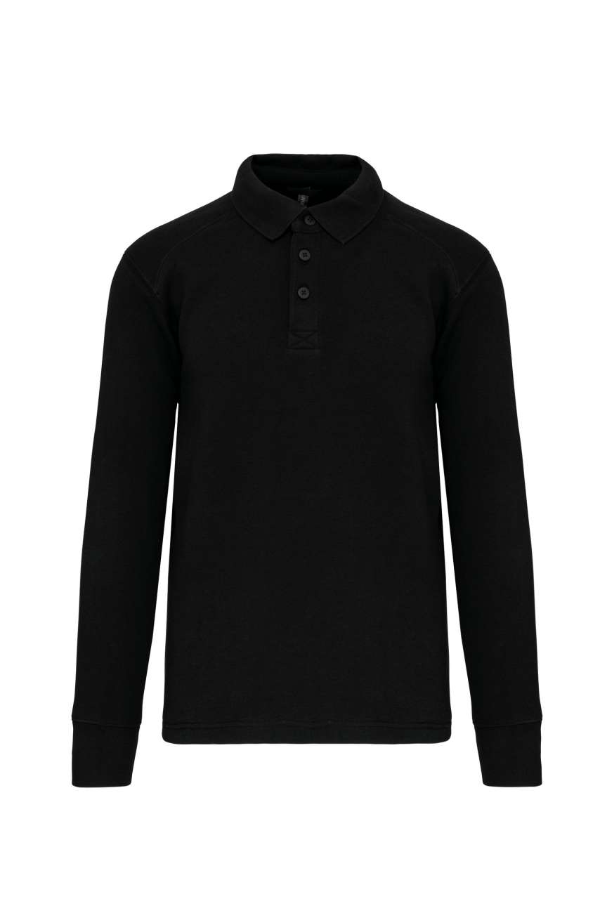 Designed To Work Polo Neck Sweatshirt – Black