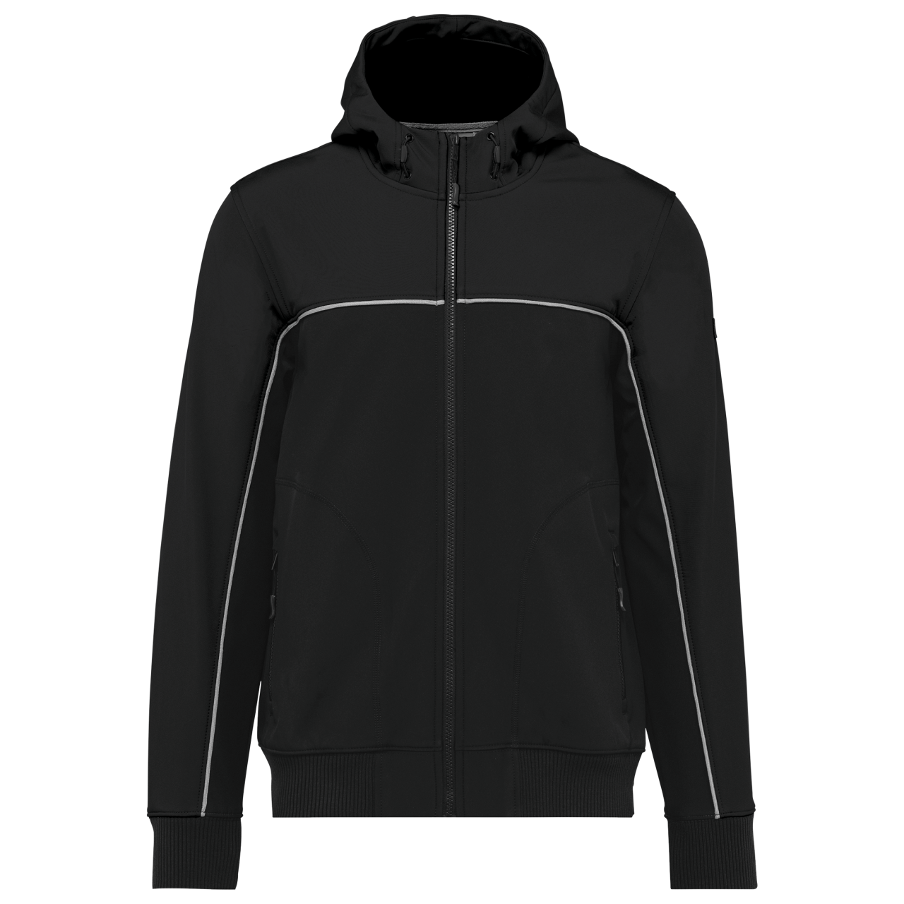 Designed To Work Unisex 3-Layer Two-Tone Bionic Softshell Jacket – Black