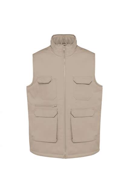 Designed To Work Unisex Padded Multi-Pocket Polycotton Vest