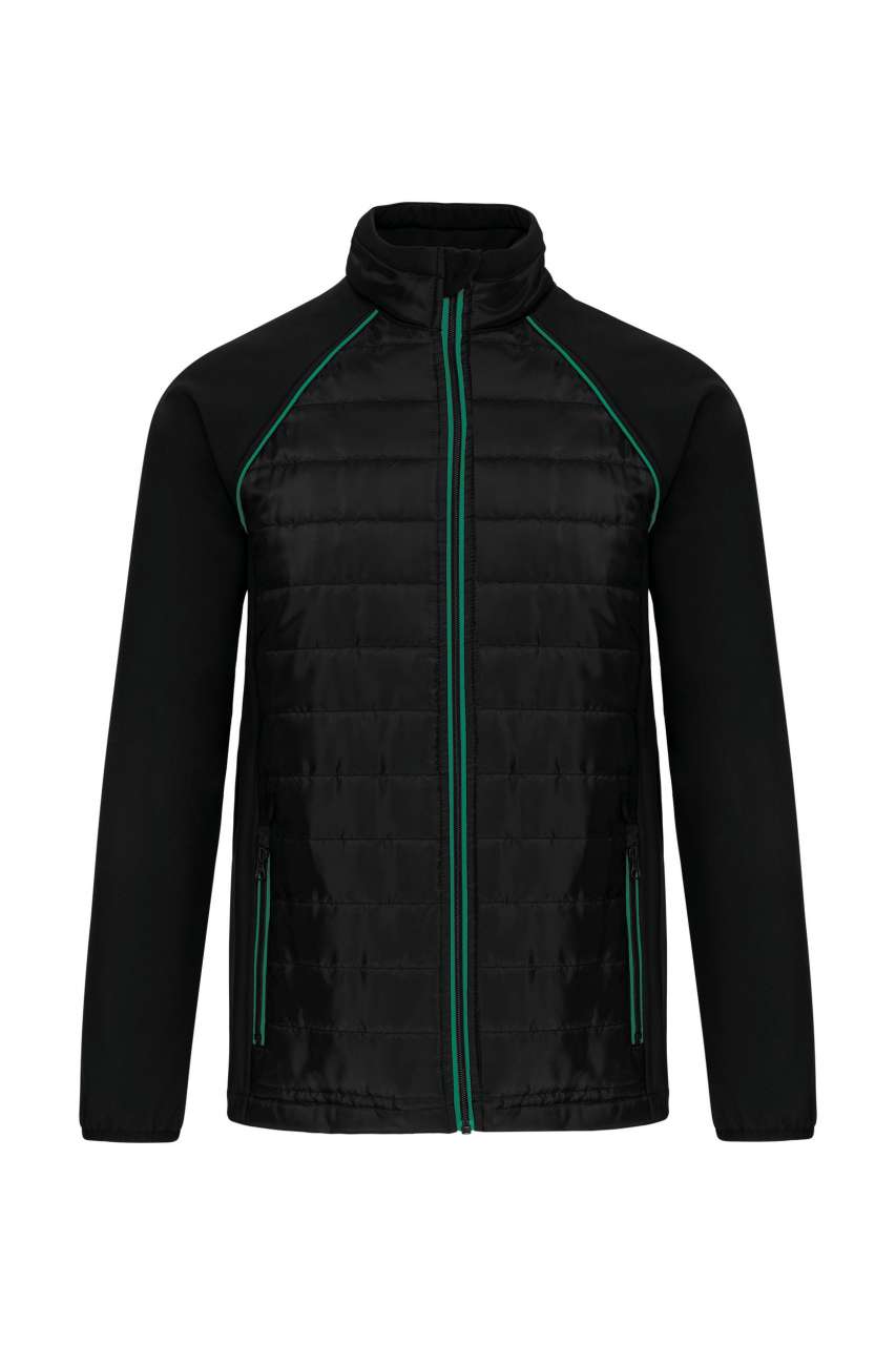 Designed To Work Unisex Dual-Fabric Daytoday Jacket – Black/Kelly Green