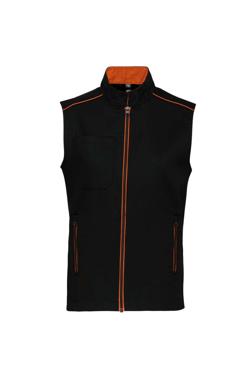 Designed To Work Men's Daytoday Gilet – Black/Orange