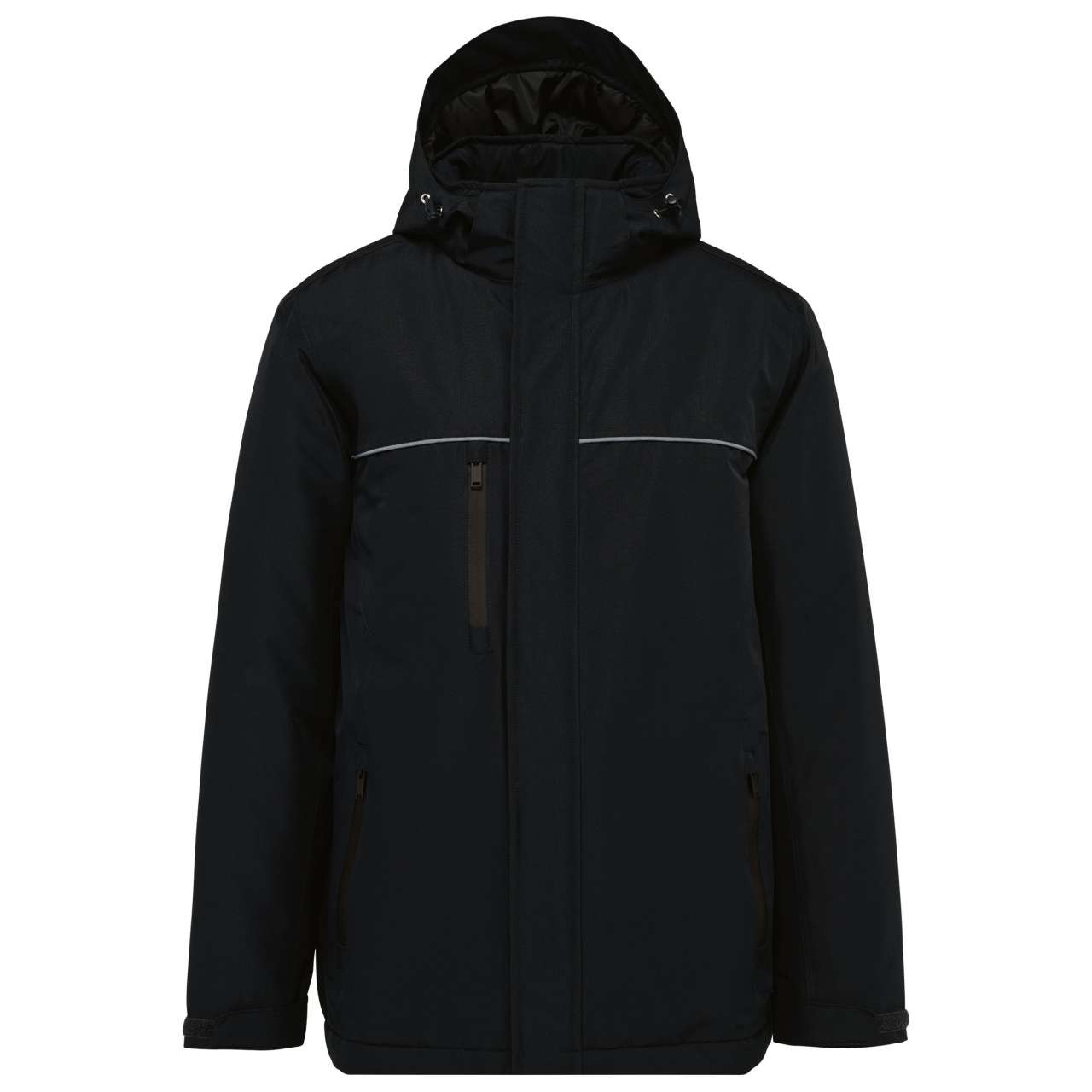 Designed To Work Unisex Hooded Performance Parka – Black