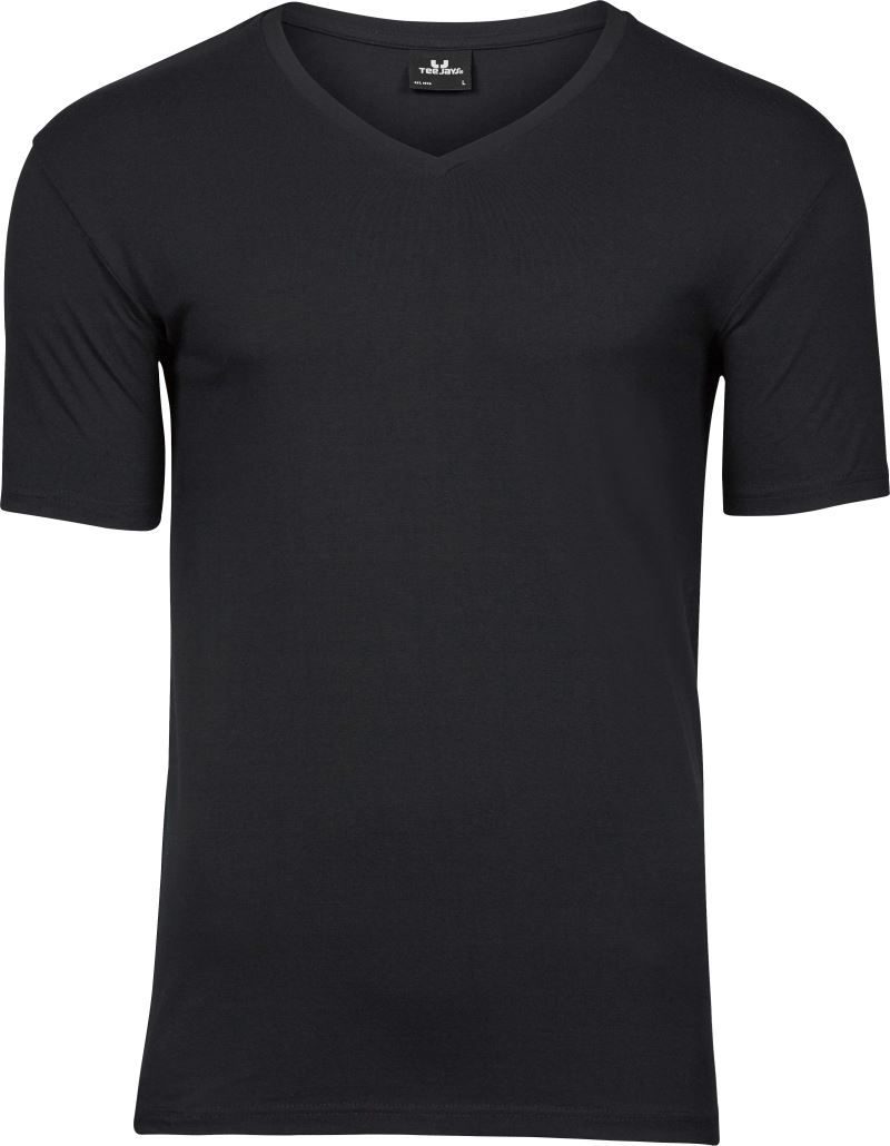 Tee Jays Herren Stretch V-Ausschnitt T-Shirt Tj 401