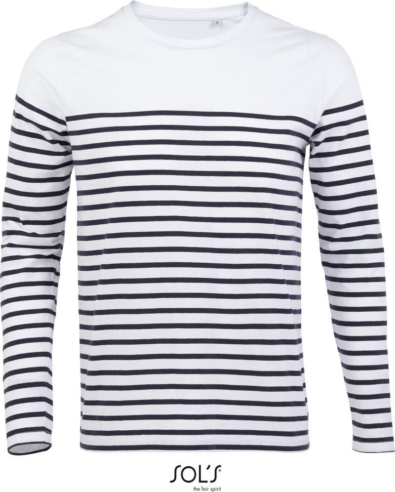 Sol's Herren T-Shirt langarm gestreift Matelot Lsl Men