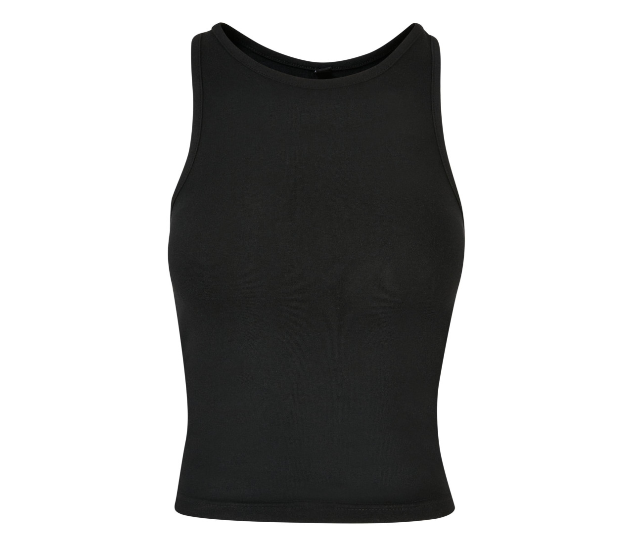 Build Your Brand Ladies Racer Back Top – Black