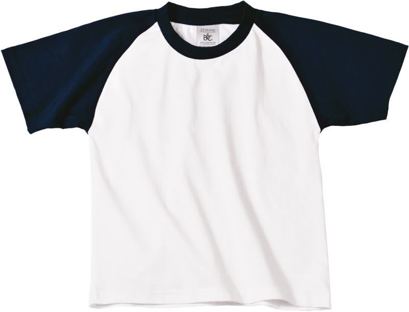 B&C Kinder Raglan Kontrast T-Shirt Base-Ball /kids