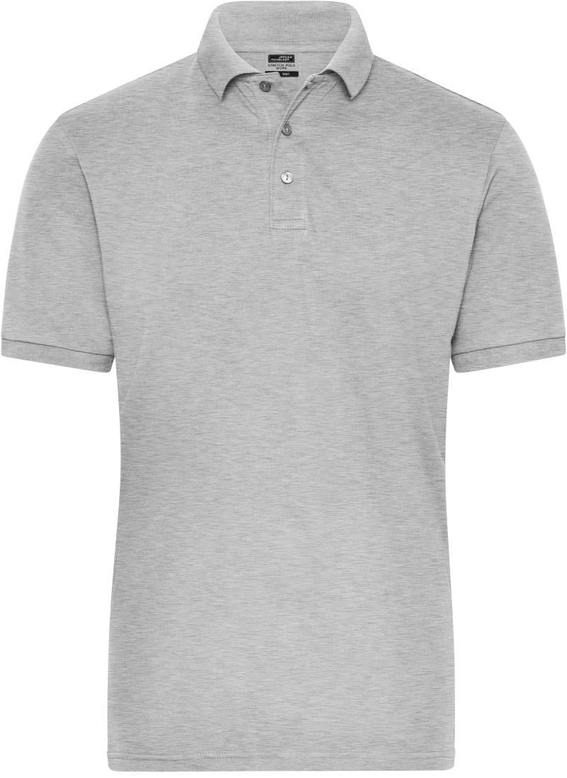 Daiber Herren Bio Workwear Stretch Polo - Solid Jn 1806 – Grey Heather