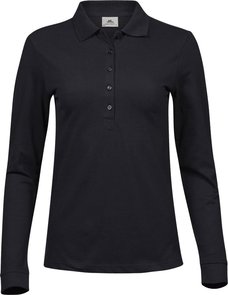 Tee Jays Damen Luxus Stretch Piqué Polo langarm Tj 146