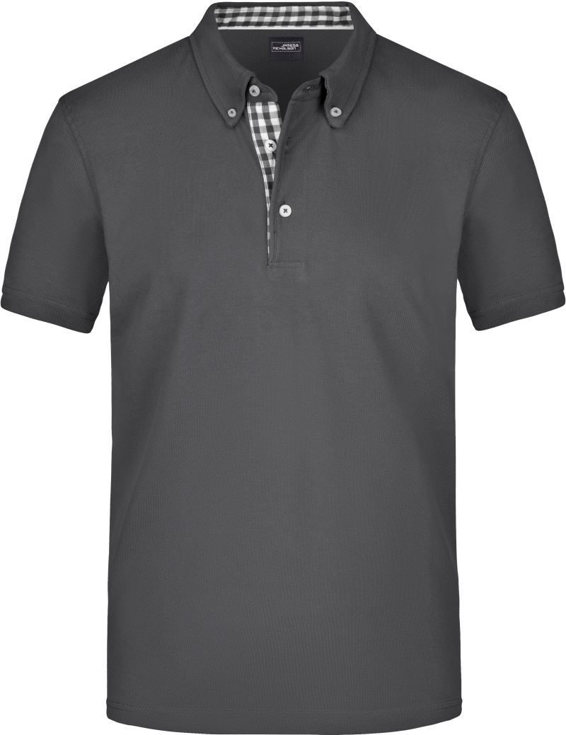 Daiber Herren Button-Down Piqué Polo Jn 964