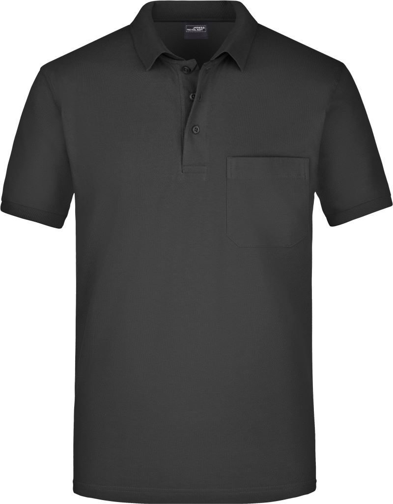 Daiber Piqué Polo mit Brusttasche Jn 922 – Black