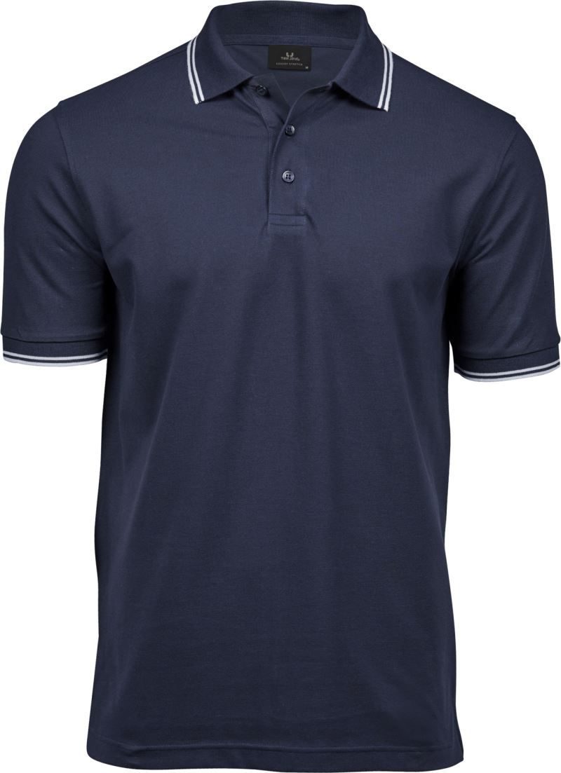 Tee Jays Herren Stretch Piqué Polo "Stripe" Tj 1407