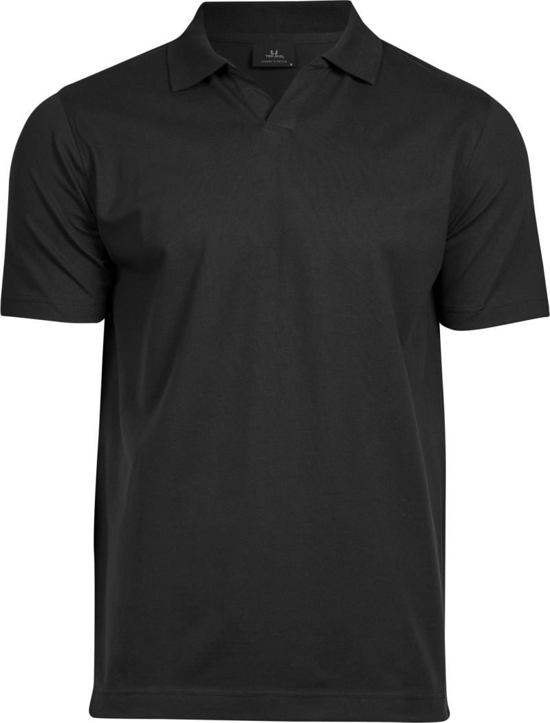 Tee Jays Schweres Herren Luxus V-Neck Stretch Piqué Polo Tj 1404