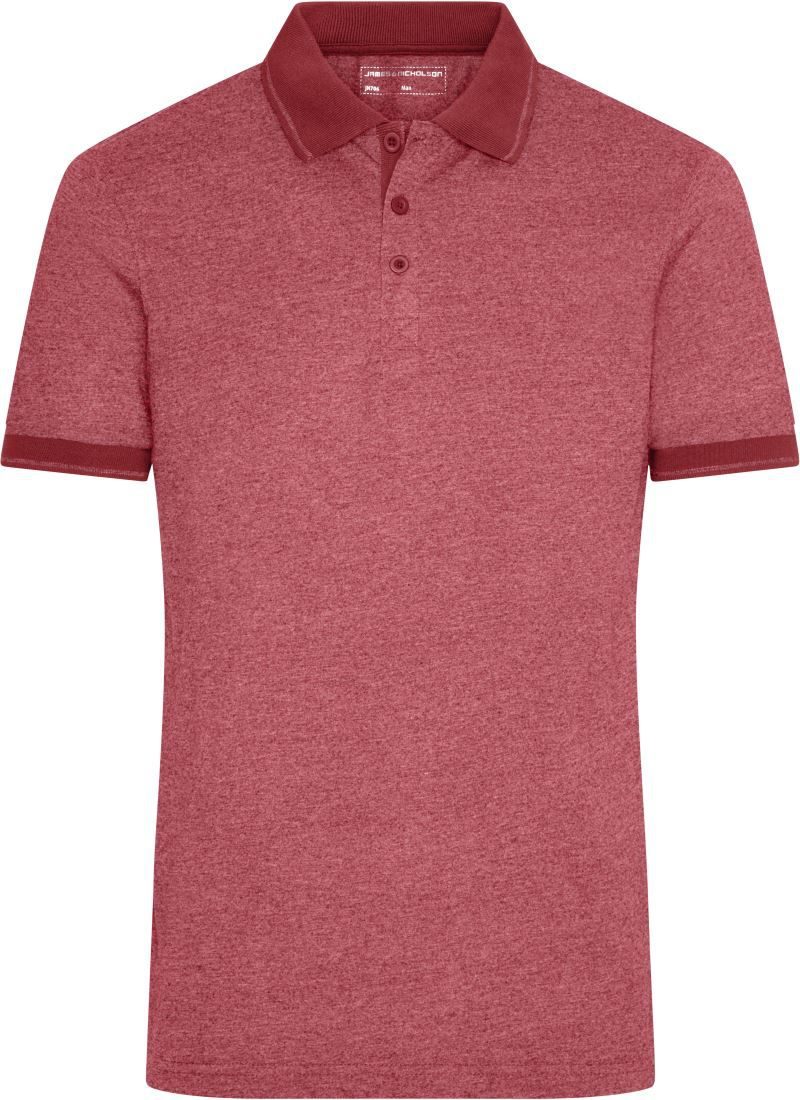 Daiber Herren Jersey Melange Polo Jn 706