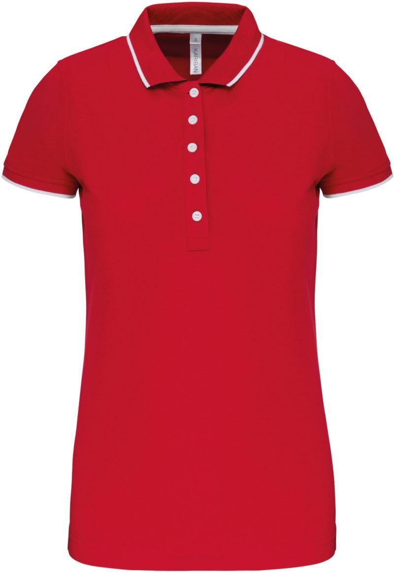 Kariban Damen Kontrast Piqué Polo K 252
