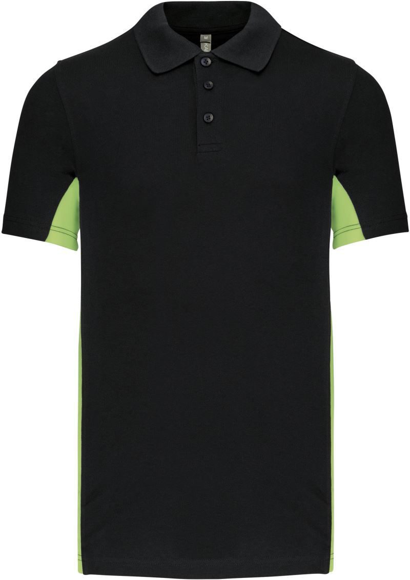 Kariban 2-farbiges Piqué Polo "Flag" K 232