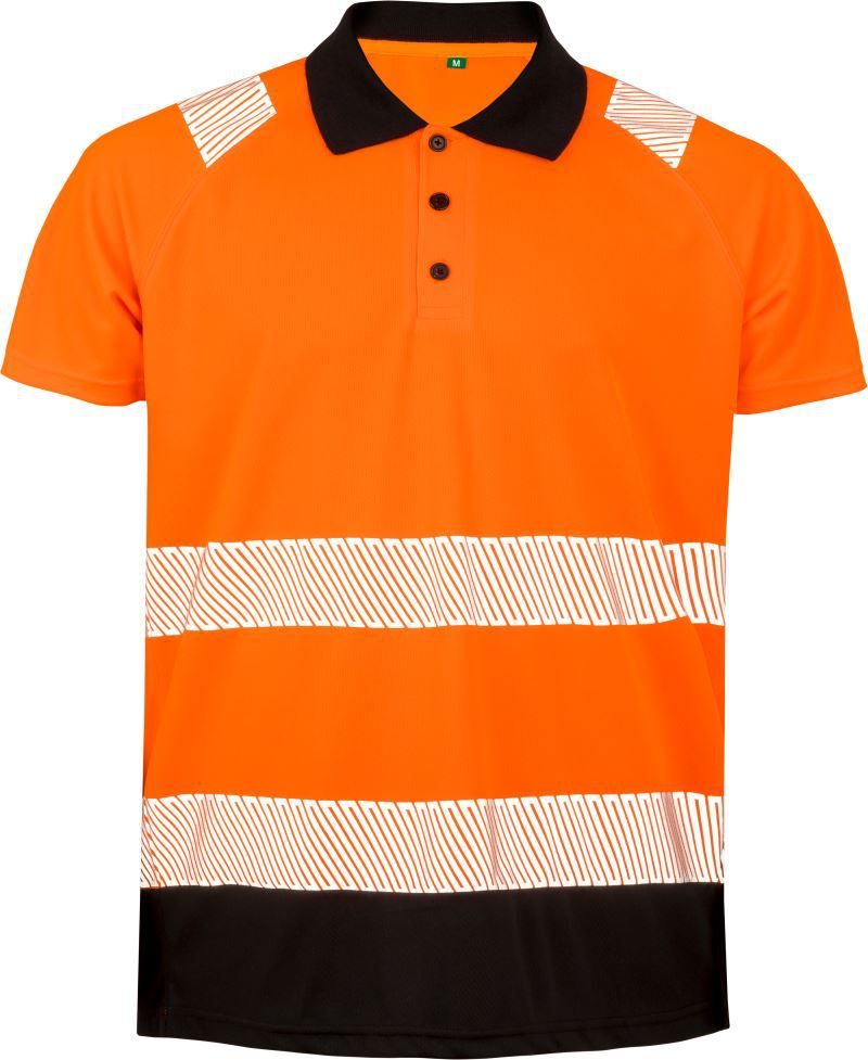 Result Sicherheits Polo R 501X – Fluorescent Orange/Black