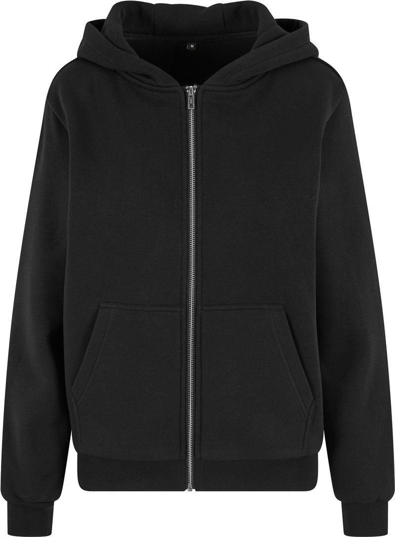 Build your Brand Schwere Damen Kapuzen Sweatjacke "Fluffy" By 290