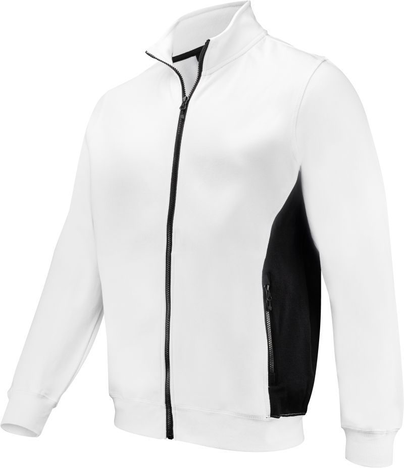 ProJob Schwere Doubleface Workwear Sweatjacke 2129 Sweatshirt Full Zip – White