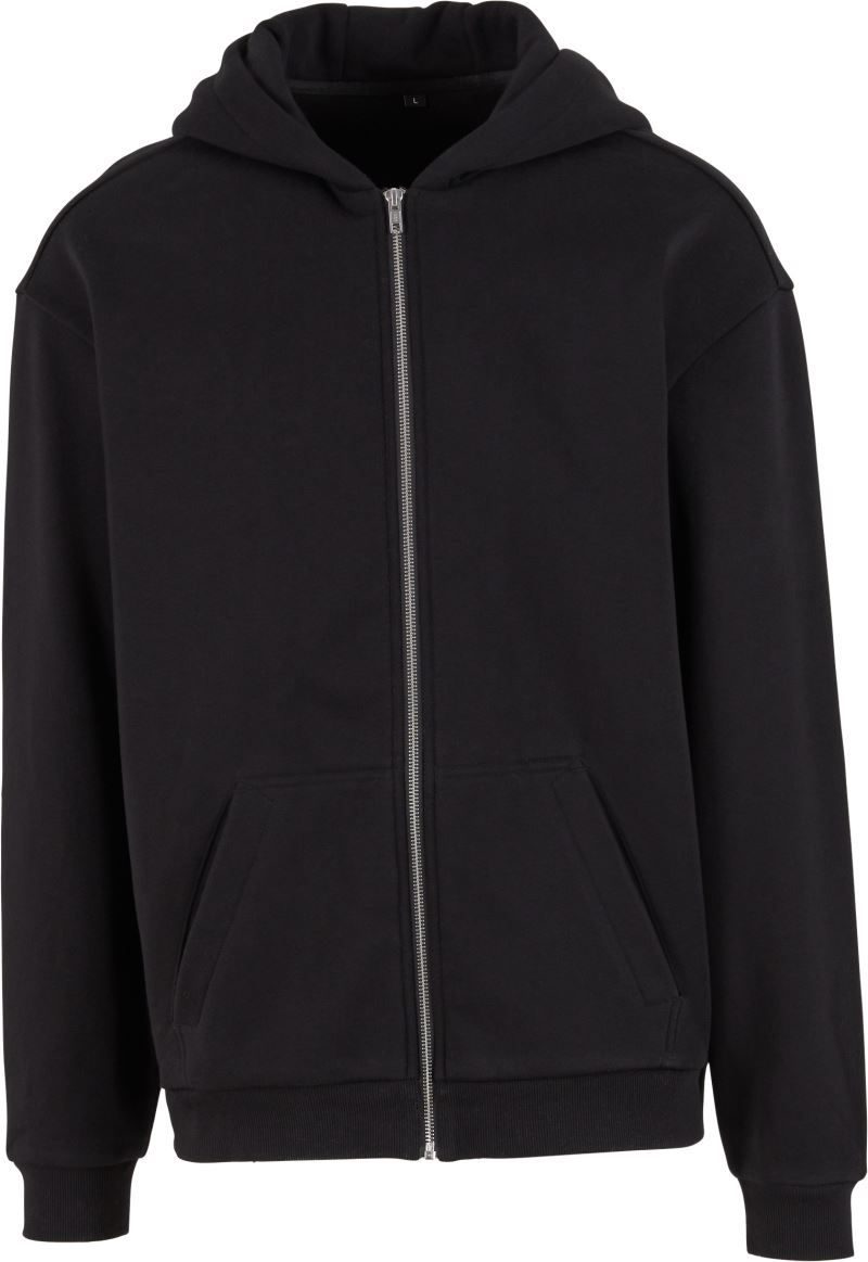 Build your Brand Schwere Kapuzen Sweatjacke "Loose Fit" By 443